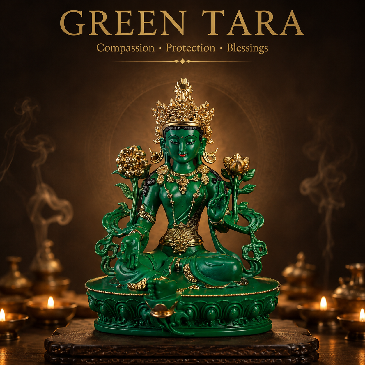 Statue of the Green Tara