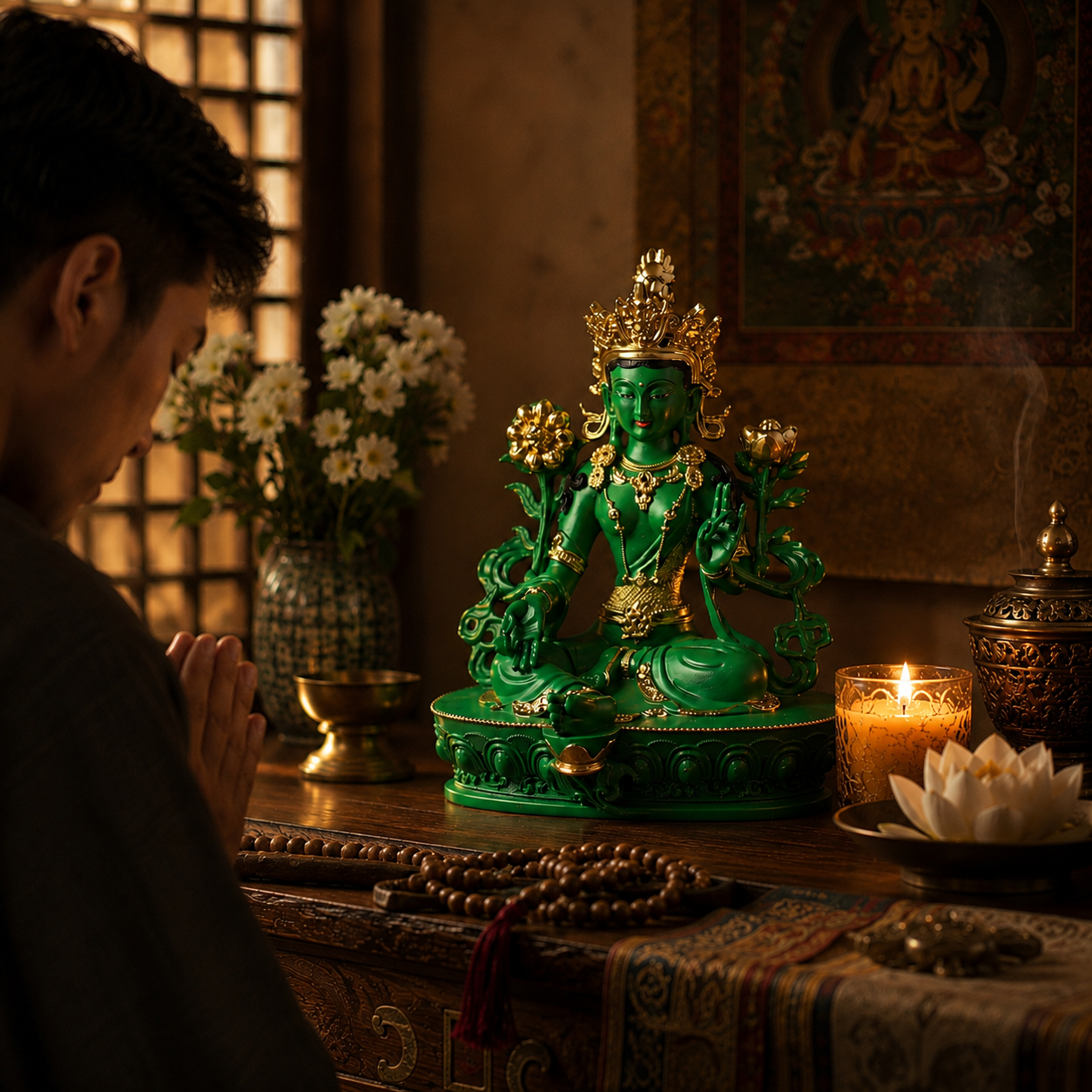 Statue of the Green Tara