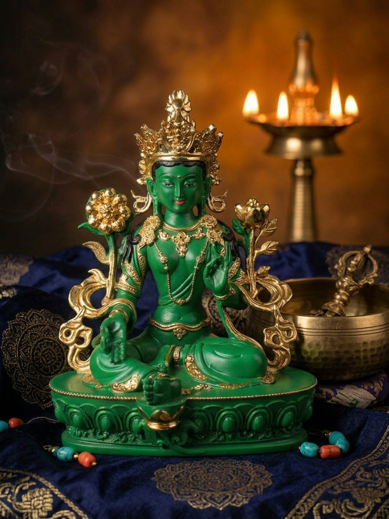 Statue of the Green Tara