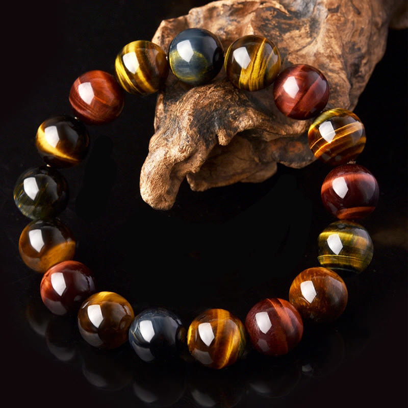 Natural Tiger Eye Beaded Bracelet