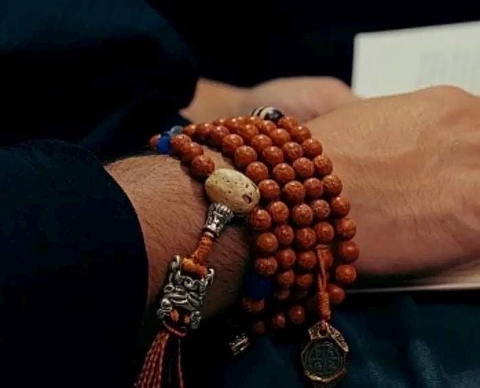 Handcrafted Bodhi Seed Tibetan Mala: Meditation Necklace Bracelet